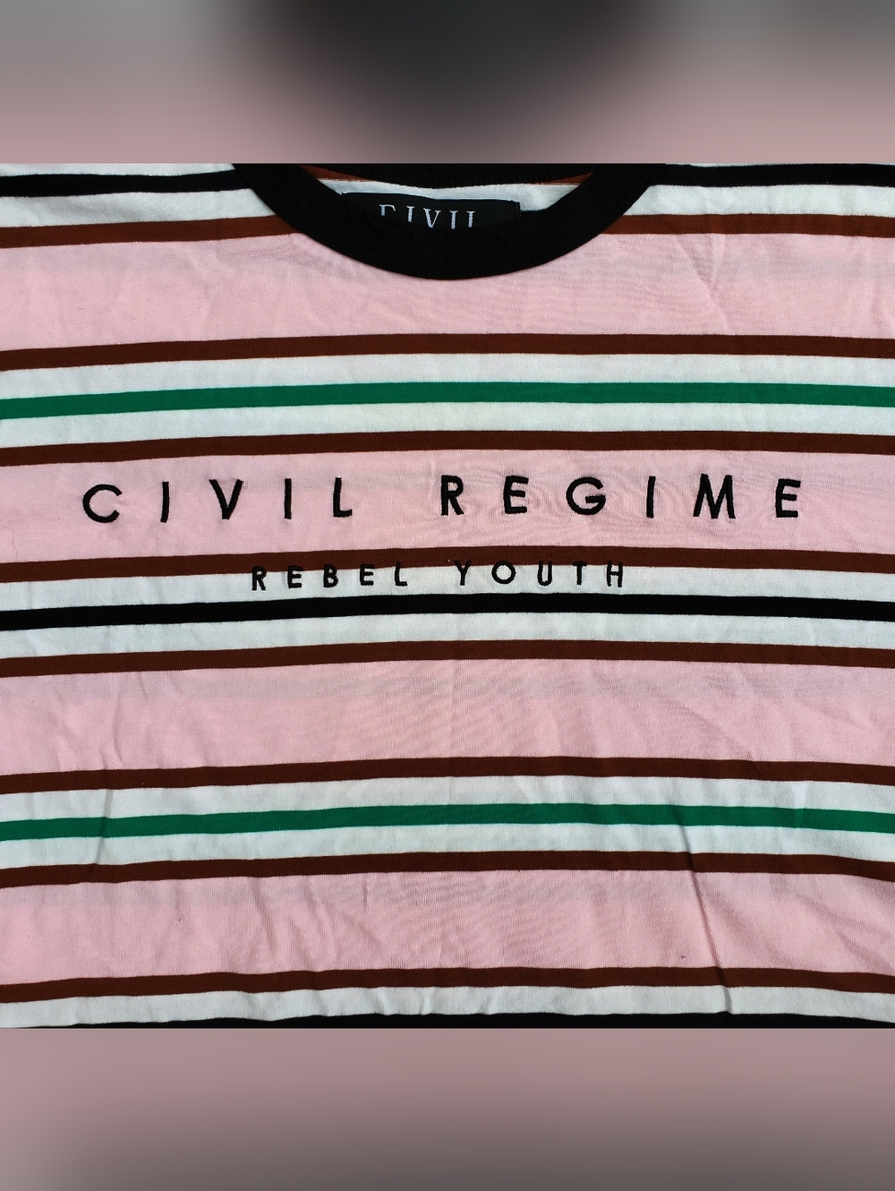 Civil Regime Rebel Youth Striped Shirt